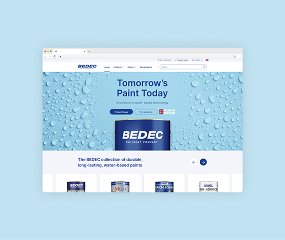 Bedec - Paint Supplier - Website Design
