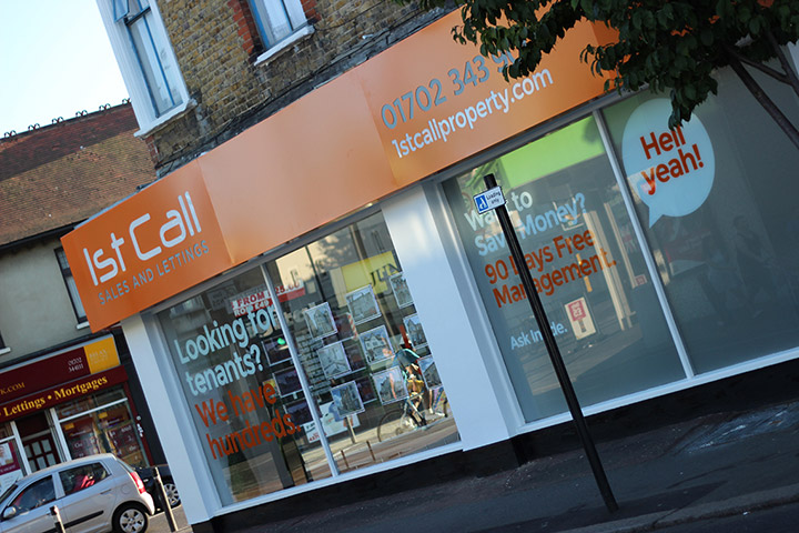 1st Call Estate Agents - Signage Design