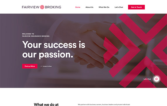 Fairview Broking - Website Design Essex Portfolio