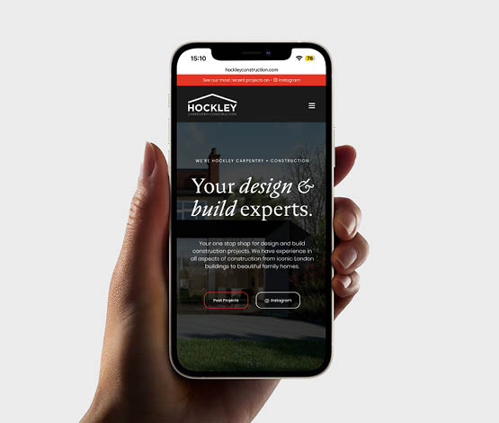 Hockley Construction - Carpentry & Construction - Website Design